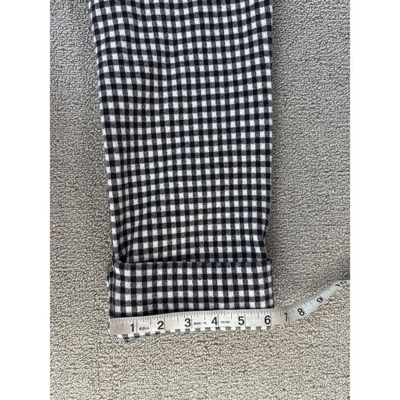 by Anthropologie Trouser Pant Capri The Essential Crop Flare Gingham Check 12 - Picture 10 of 10